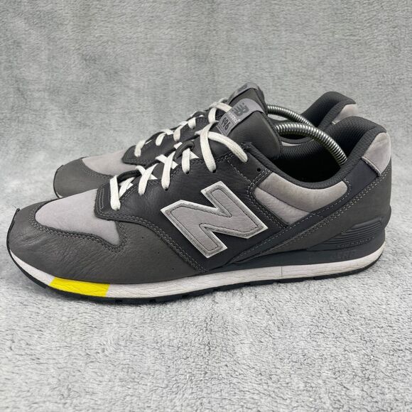 Figs New Balance 996 Shoes Mens Size 12 Grey Yellow Athletic Sneakers CM996FGA - Picture 1 of 12